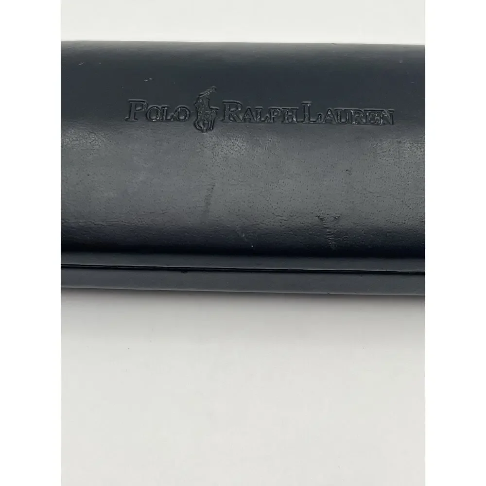 AWESOME Polo Ralph Lauren Black Hard Eyeglasses Sunglasses Case w/Cleaning Cloth